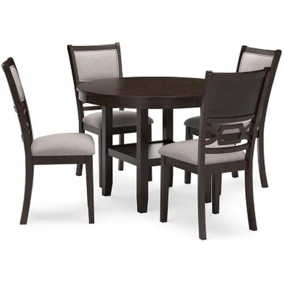 imageAshley Furniture Langwest Brown Dining Table and 4 Chairs Set of 5