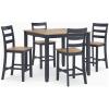 imageAshley Furniture Gesthaven Blue Counter Height Dining Table Set  Set of 5