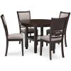 imageAshley Furniture Langwest Brown Dining Table and 4 Chairs  Set of 5