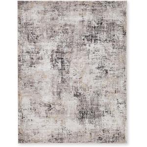 Signature Design by Ashley Elaning Contemporary Indoor Abstract Large 8 x 10 Rug, Gray & Light Brown