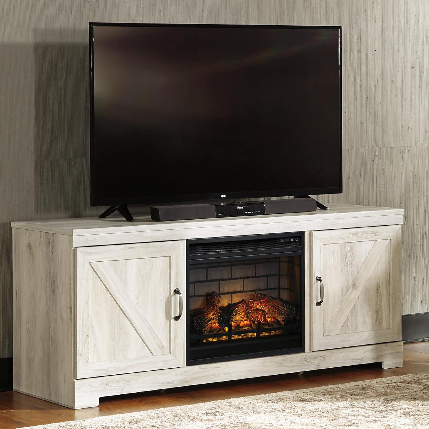 imageSignature Design by Ashley 24quot Electric Fireplace Insert with LED Remote Control 6 Temperature and 5 Brightness Settings BlackStandard