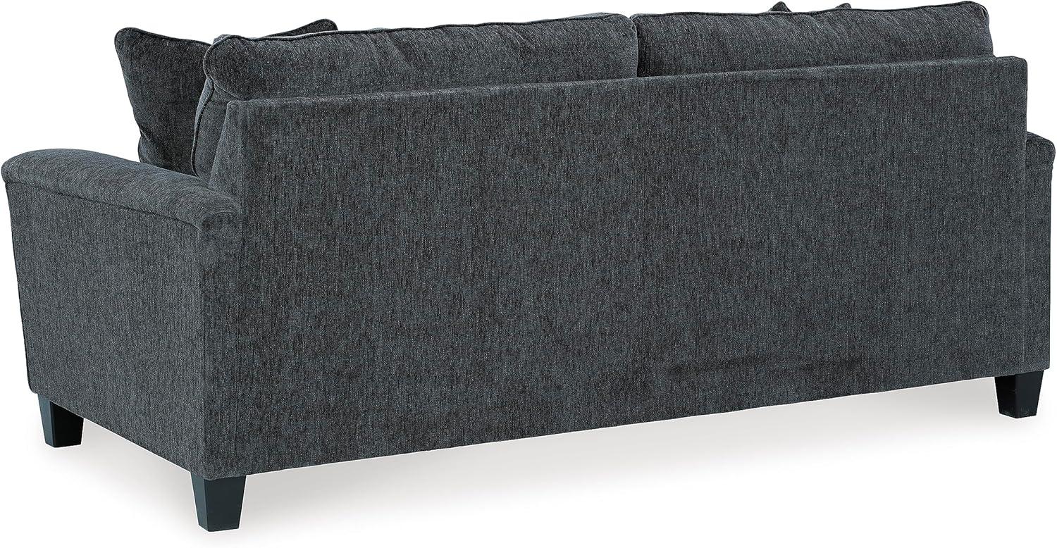imageSignature Design by Ashley Abinger Contemporary Queen Sofa Sleeper with 2 Accent Pillows Dark GrayGrey