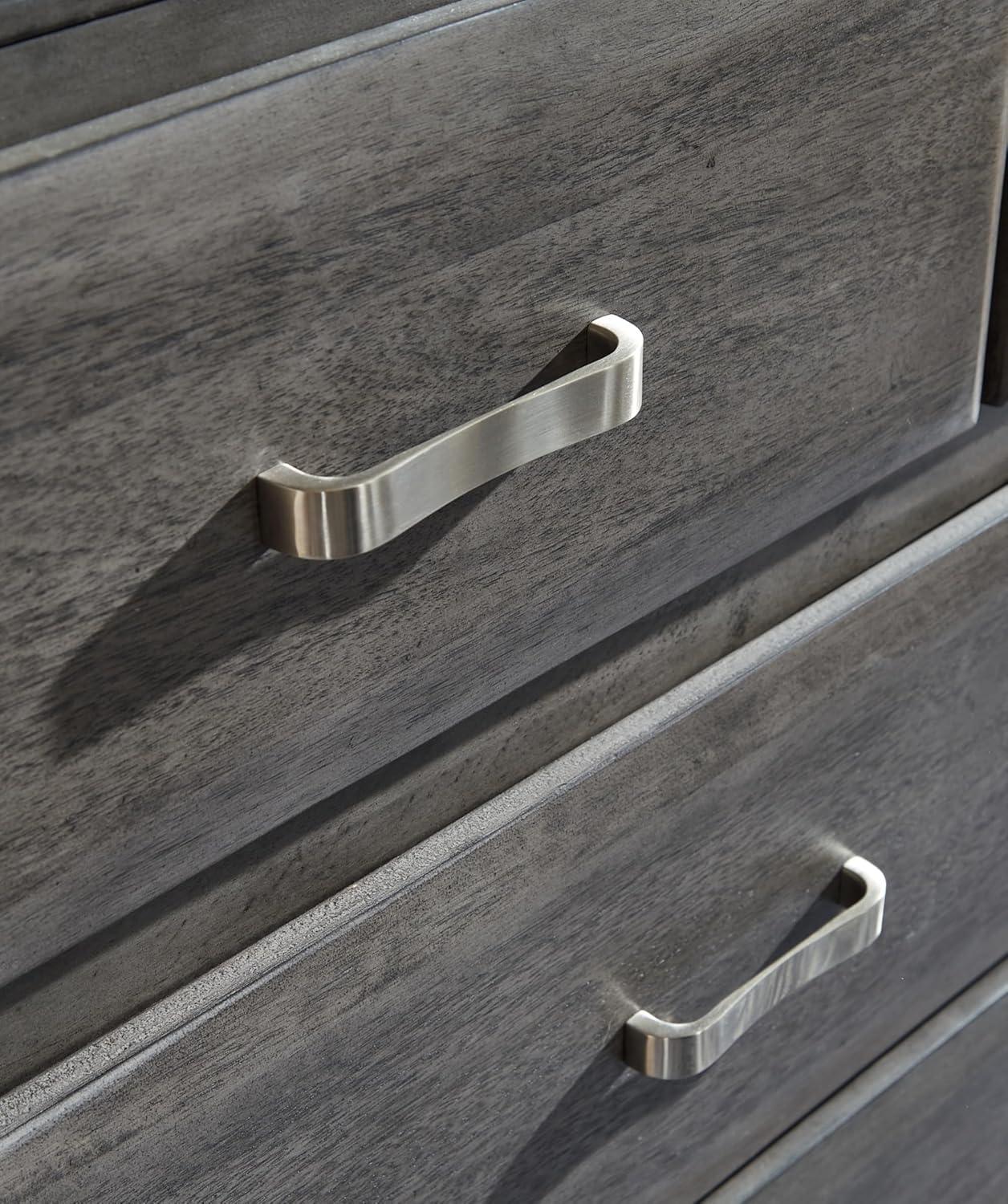 imageSignature Design by Ashley Caitbrook Contemporary Queen Storage Platform Bed with 8 Drawers and 2 Cubbies Foundation or Box Spring Not Needed GrayGrey