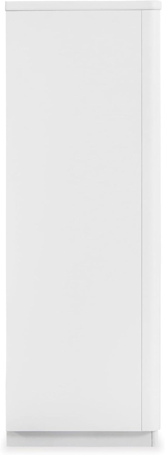 imageSignature Design by Ashley Chalanna Contemporary Chest of Drawers with FeltLined Top Drawer LED Lighting and Glamorous Details White