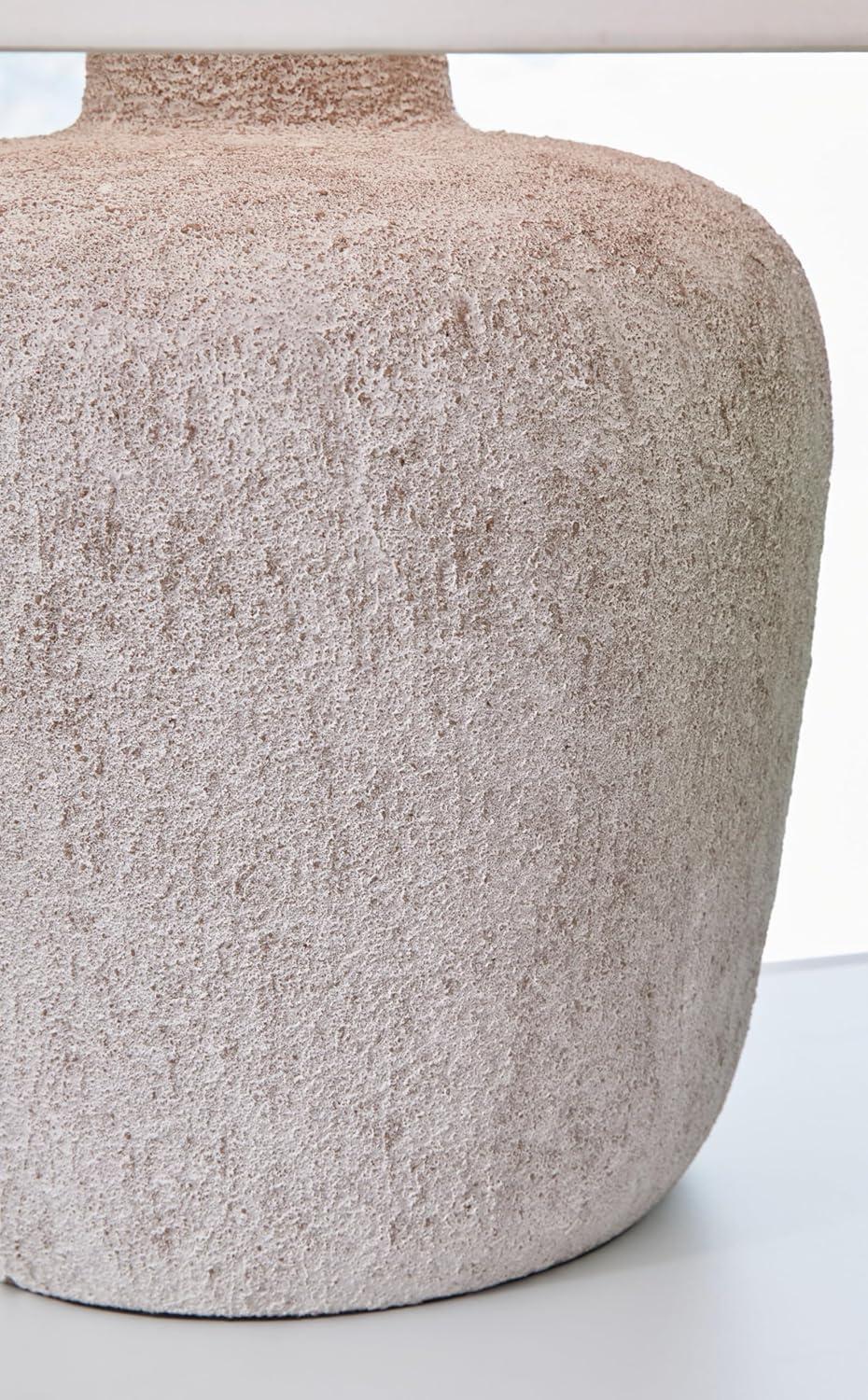 imageSignature Design by Ashley Danry Industrial Distressed Metal Table Lamp with 3Way Switch White ampamp Light Brown