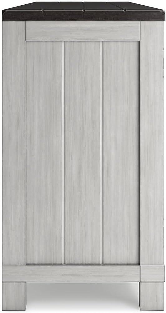 imageSignature Design by Ashley Darborn Casual 88quot TV Stand with Electric Fireplace for TVs up to 101quot Light GrayDark Brown