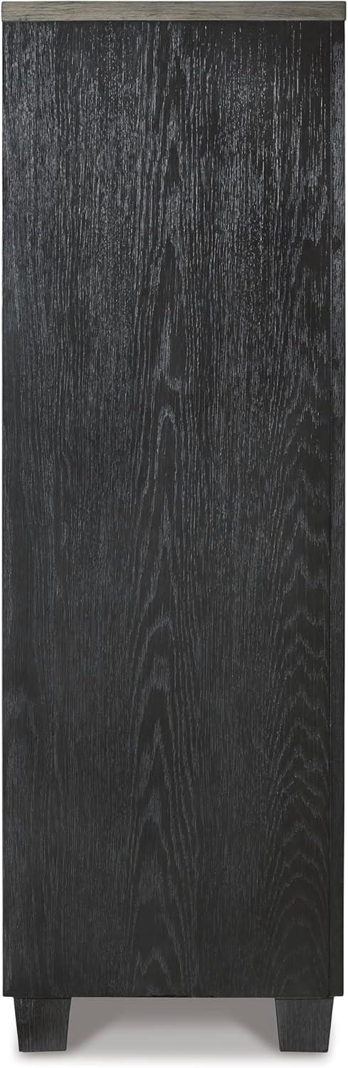 imageSignature Design by Ashley Foyland Contemporary Door Chest with FeltLined Top Drawer Black