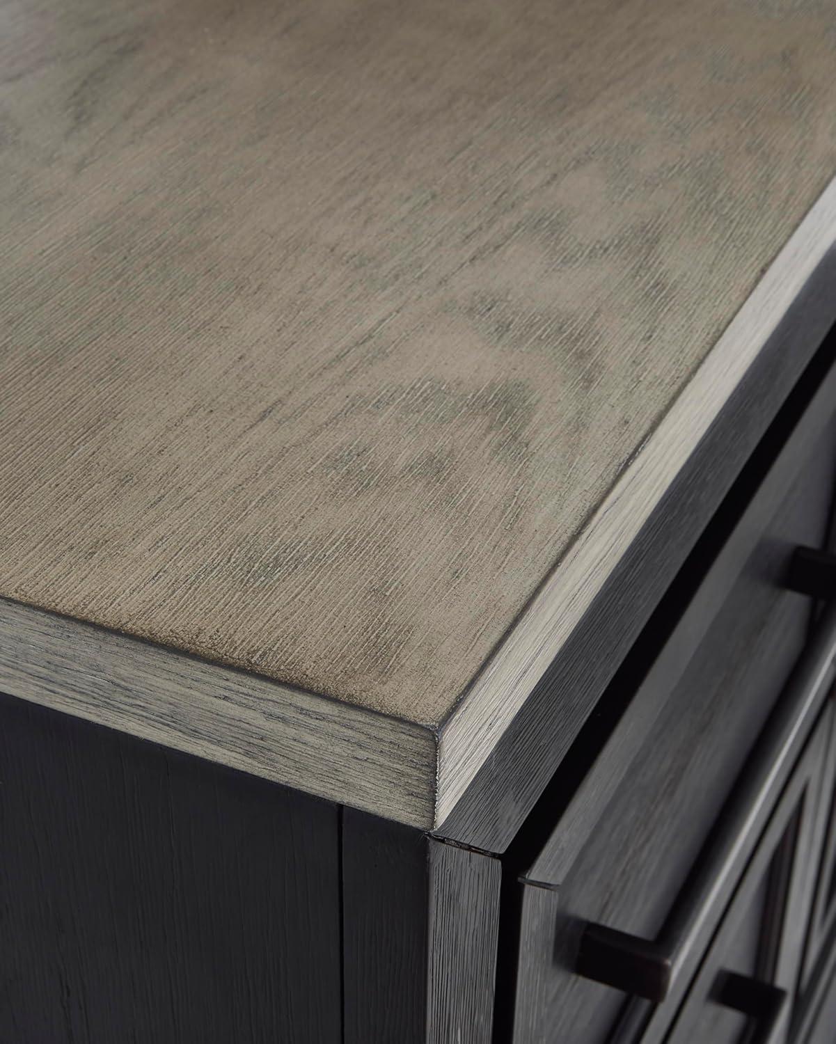 imageSignature Design by Ashley Foyland Contemporary Door Chest with FeltLined Top Drawer Black