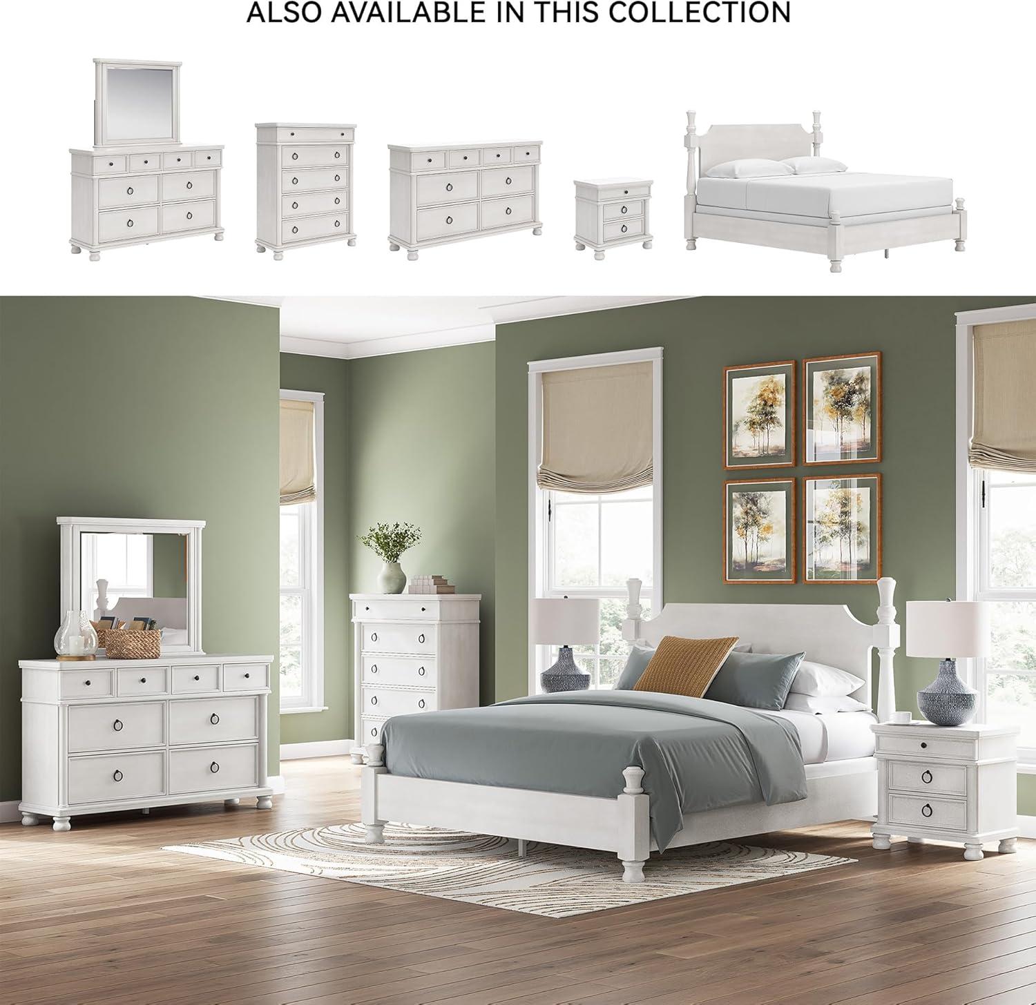 imageSignature Design by Ashley Greddinton Traditional 5Drawer Chest with Wood Finish White