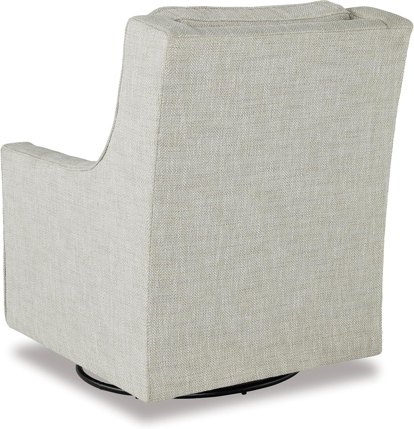 imageSignature Design by Ashley Kambria Casual Upholstered Swivel Glider Accent Chair Gray