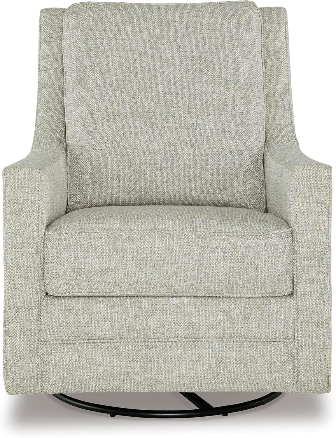 imageSignature Design by Ashley Kambria Casual Upholstered Swivel Glider Accent Chair Gray