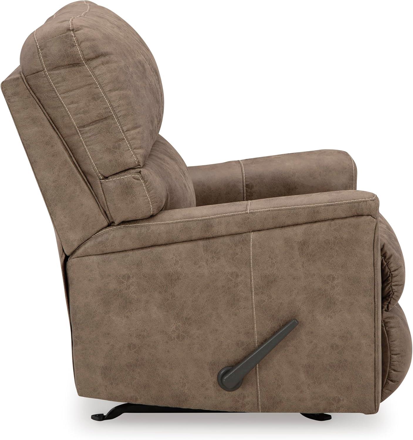 imageSignature Design by Ashley Navi Modern Recliner with Rocking Motion Dark Brown