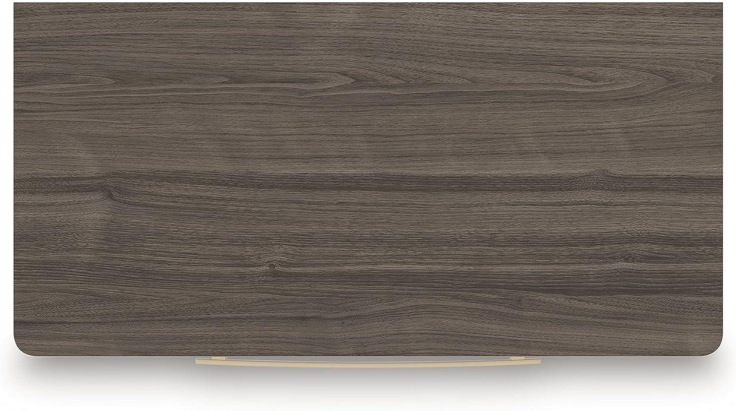 imageSignature Design by Ashley Nendalane Contemporary 5Drawer Chest with Walnut Finish Dark Brown ampamp White