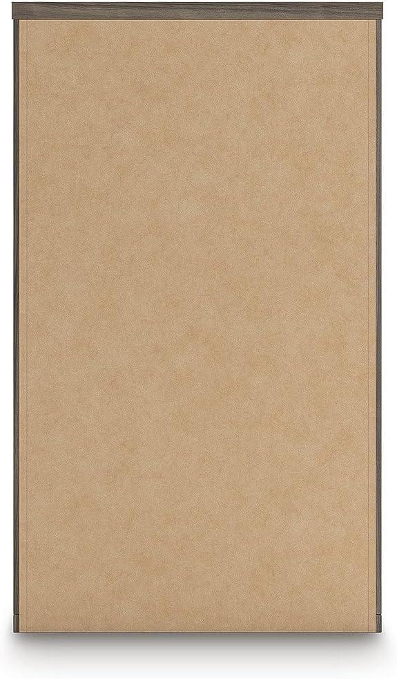 imageSignature Design by Ashley Nendalane Contemporary 5Drawer Chest with Walnut Finish Dark Brown ampamp White