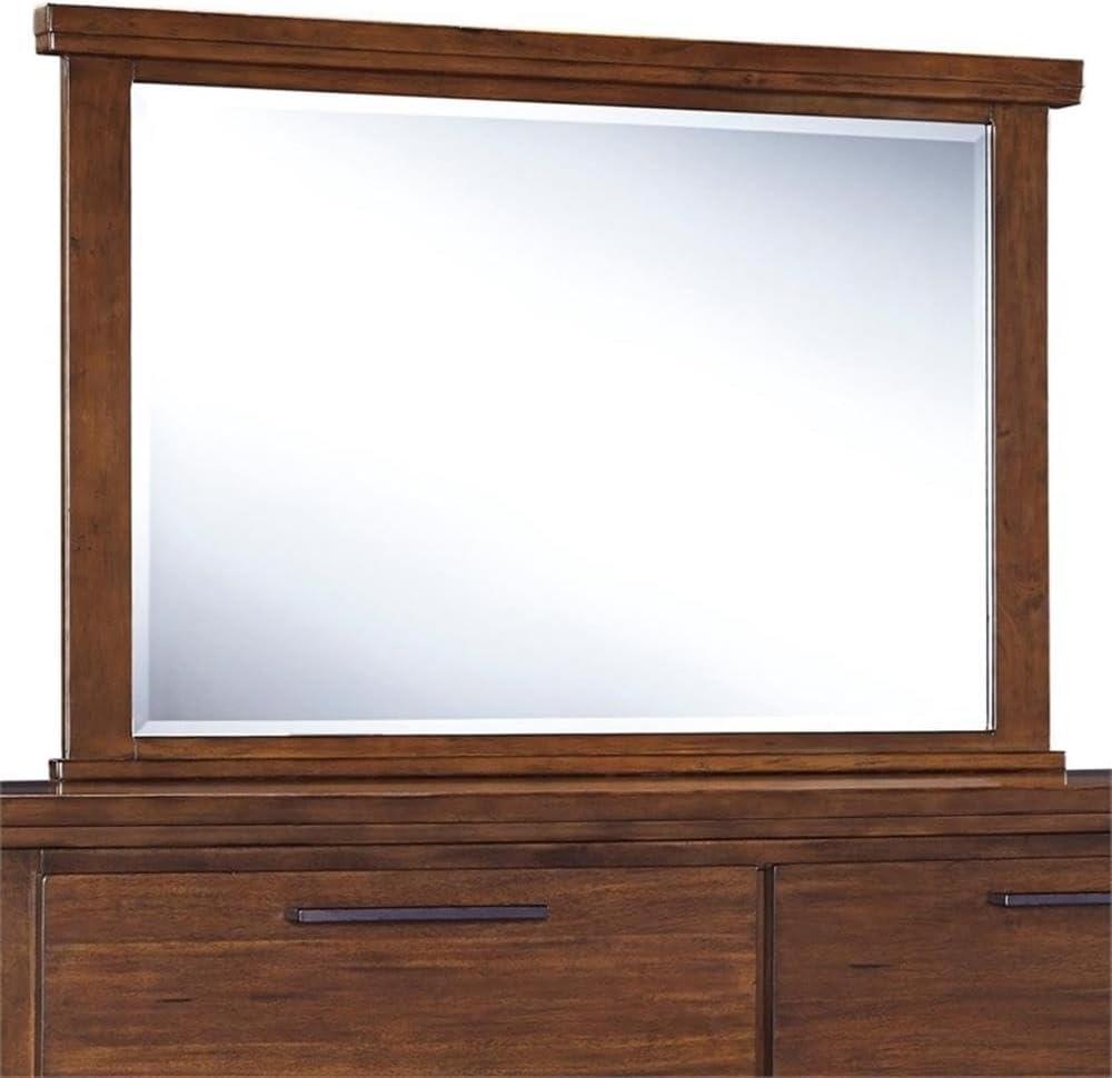 imageSignature Design by Ashley Ralene MidCentury Modern 47 x 31 Bedroom Mirror Medium Brown