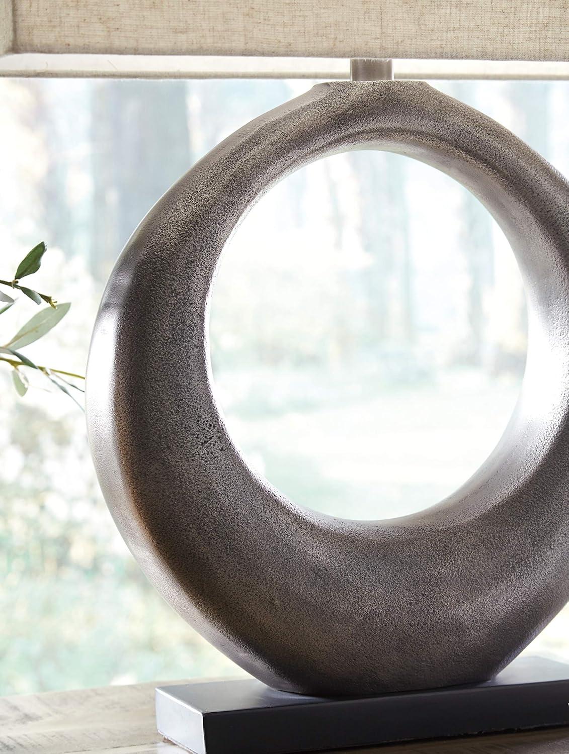 imageSignature Design by Ashley Saria Modern Eclectic 295quot Table Lamp Antique Silver Finish