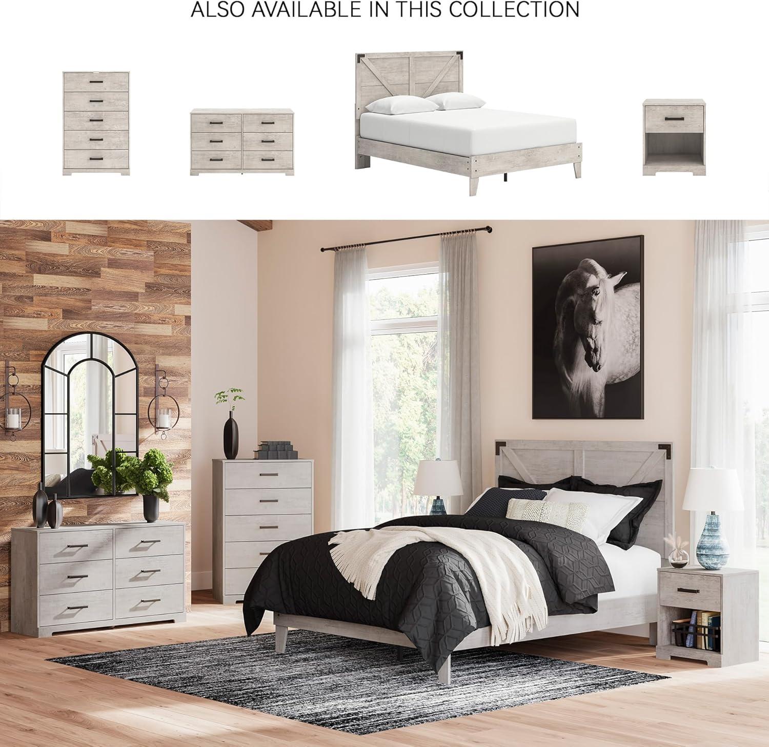 imageSignature Design by Ashley Shawburn Vintage 5 Drawer Chest with Safety Stop Light Gray5 Drawer Chest