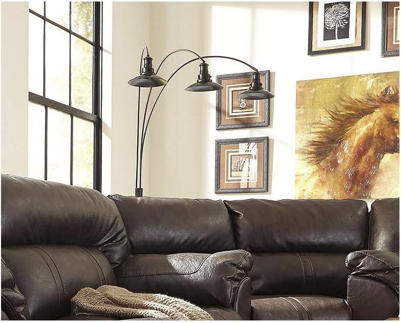 imageSignature Design by Ashley Sheriel Industrial Metal Arc Lamp with Adjustable Neck BlackBlack