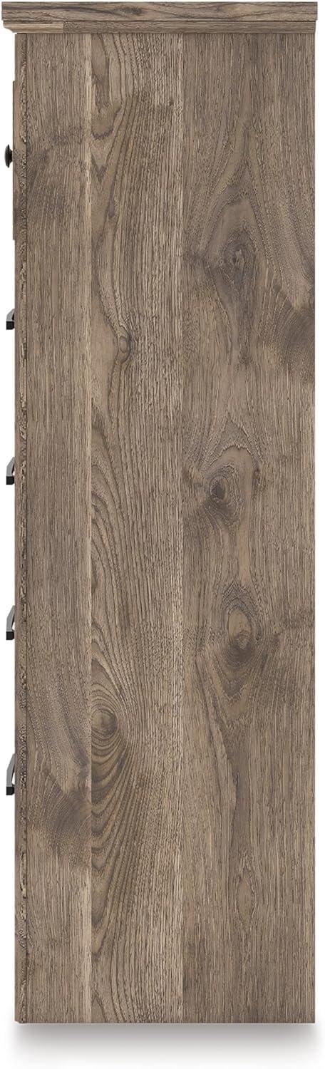 imageSignature Design by Ashley Stanziford Casual 5Drawer Chest with Wood Finish Dark Brown