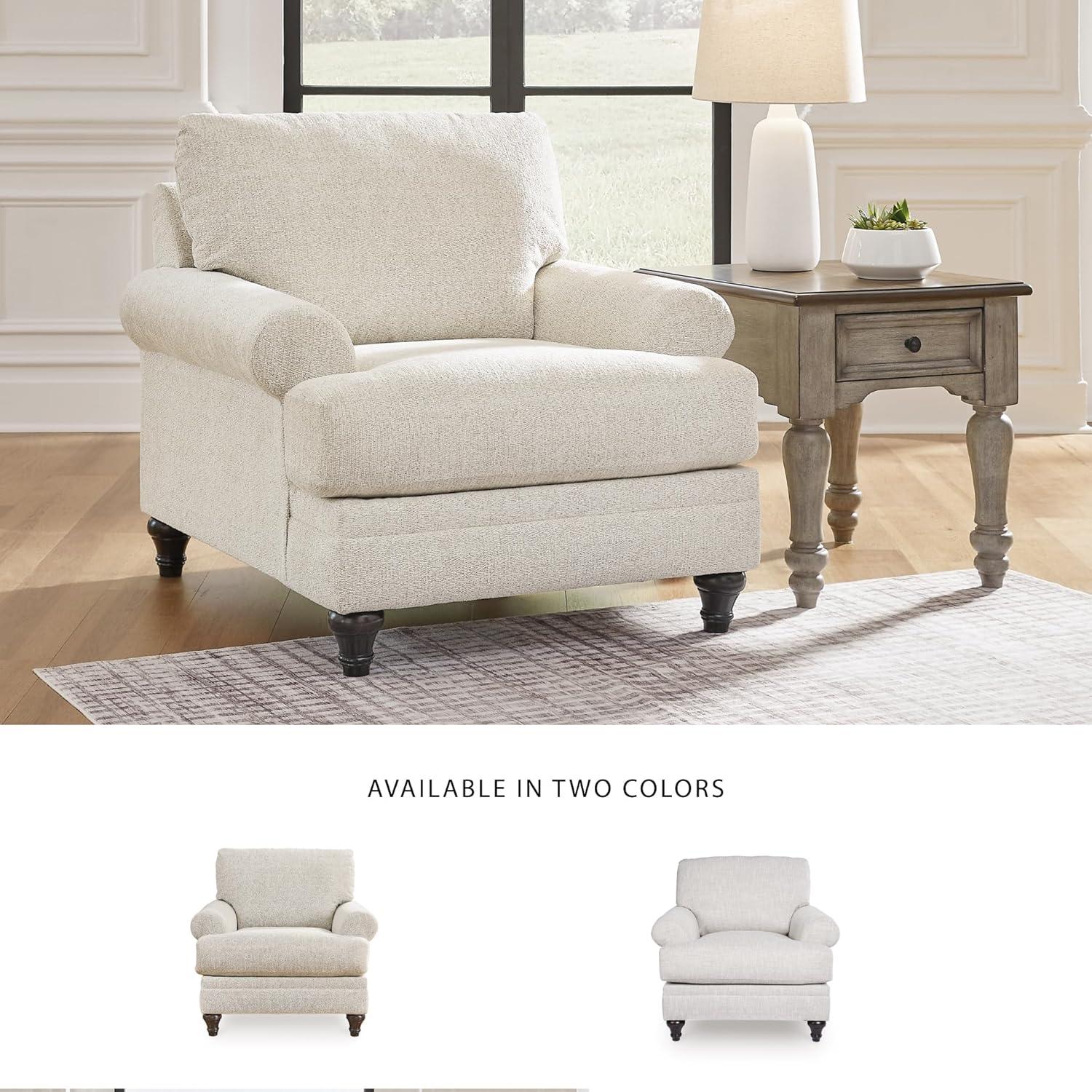 imageSignature Design by Ashley Valerani Classic Upholstered Chair Beige