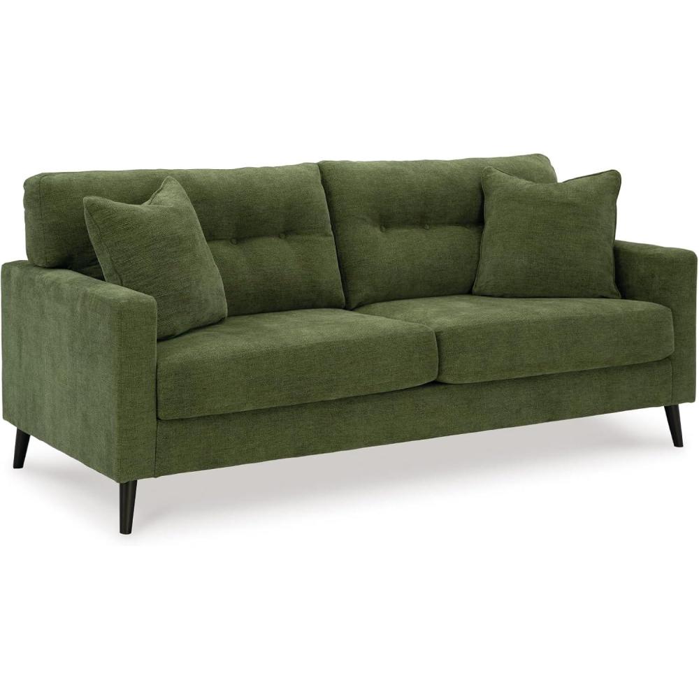 imageSignature Design by Ashley Bixler Classic Tufted Sofa with Removable Cushions BlueGreen