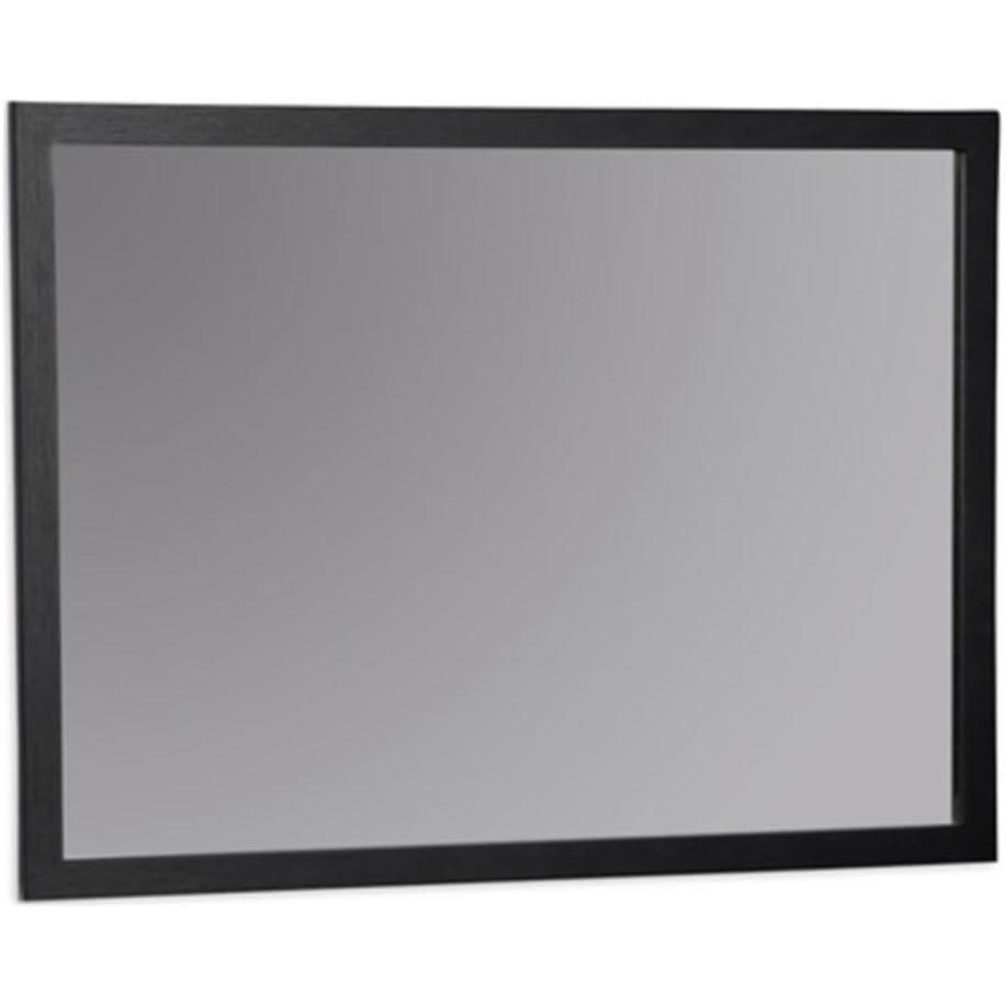 imageSignature Design by Ashley Danziar Modern Framed Bedroom Mirror for Wall and Dresser Mount BlackBlack