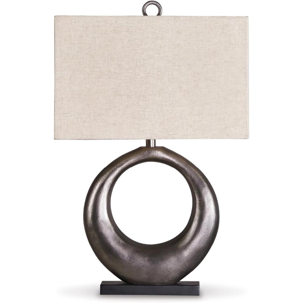 imageSignature Design by Ashley Saria Modern Eclectic 295quot Table Lamp Antique Silver Finish