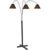 imageSignature Design by Ashley Sheriel Industrial Metal Arc Lamp with Adjustable Neck BlackBrown