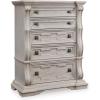 imageSignature Design by Ashley Valleymont Traditional 5Drawer Chest with Wood Finish Beige