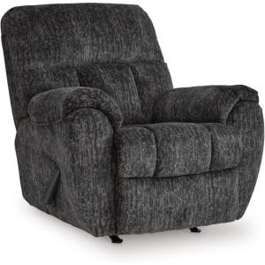 Signature Design by Ashley Aureta Classic Stain Resistant Power Lift Recliner with Side Pocket, Heat and Massage, Dark Brown(Gunmetal)