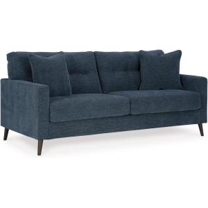 Signature Design by Ashley Bixler Classic Tufted Sofa with Removable Cushions, Blue(Blue)