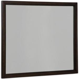 Signature Design by Ashley Neymorton Contemporary Wall-Mounted Framed Bedroom Mirror, Dark Brown