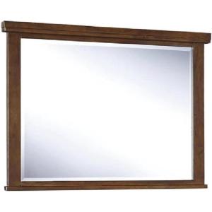Signature Design by Ashley Ralene Mid-Century Modern 47 x 31 Bedroom Mirror, Medium Brown