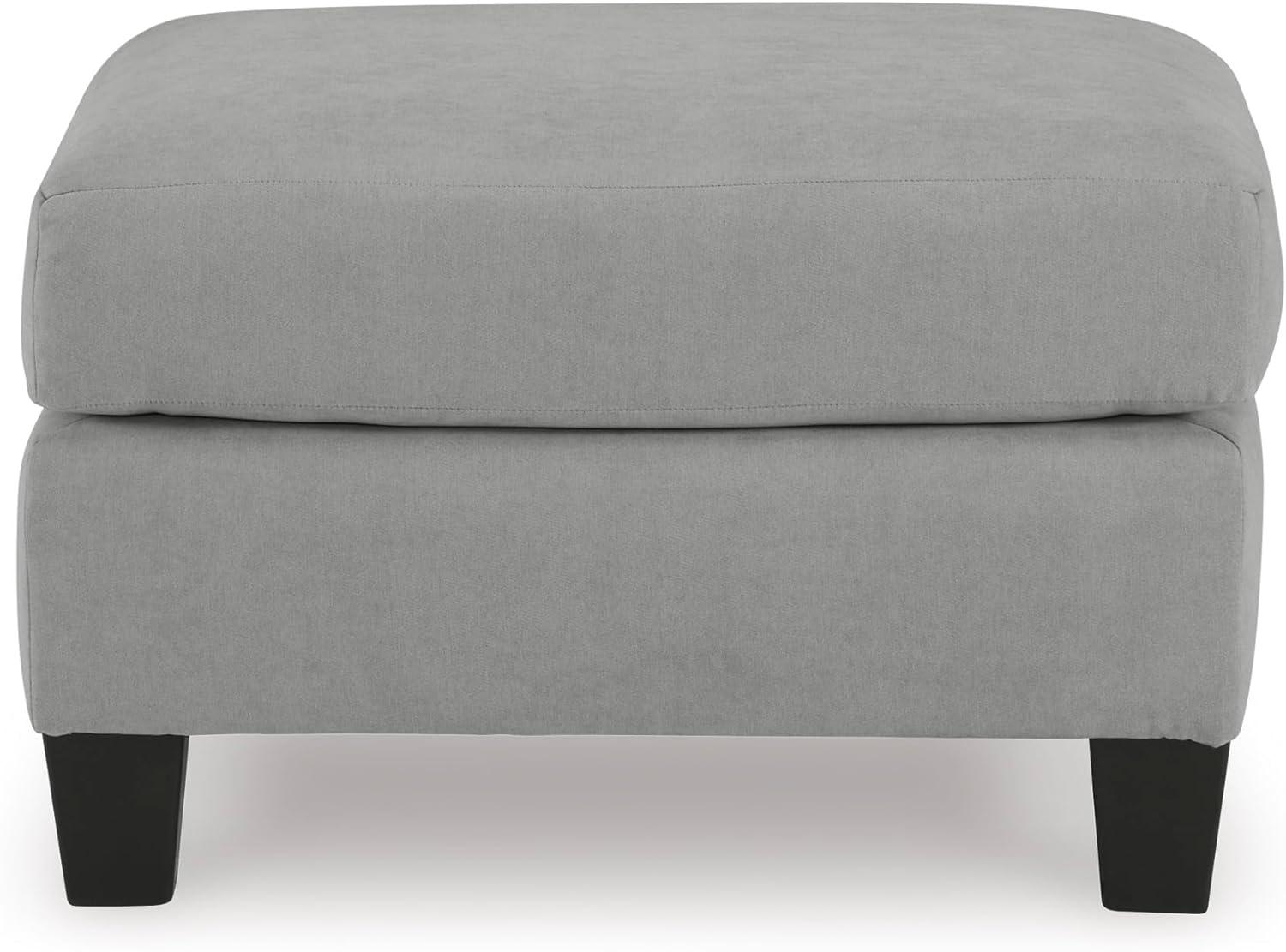 imageSignature Design by Ashley Adlai Casual Upholstered Ottoman Light Gray