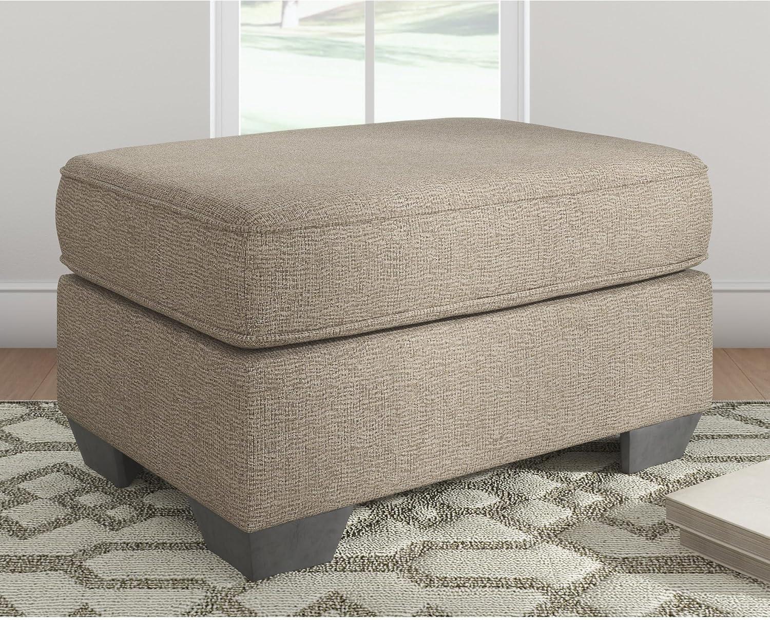 imageSignature Design by Ashley Greaves Contemporary Accent Ottoman GrayBeige