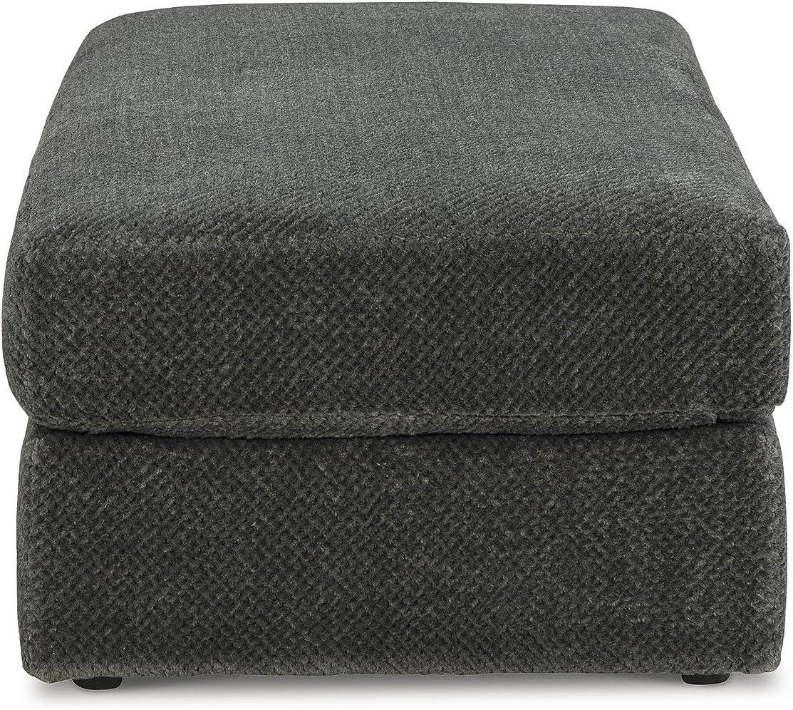 imageSignature Design by Ashley Karinne Contemporary Upholstered Oversized Accent Ottoman with NonSkid Legs WhiteBlack