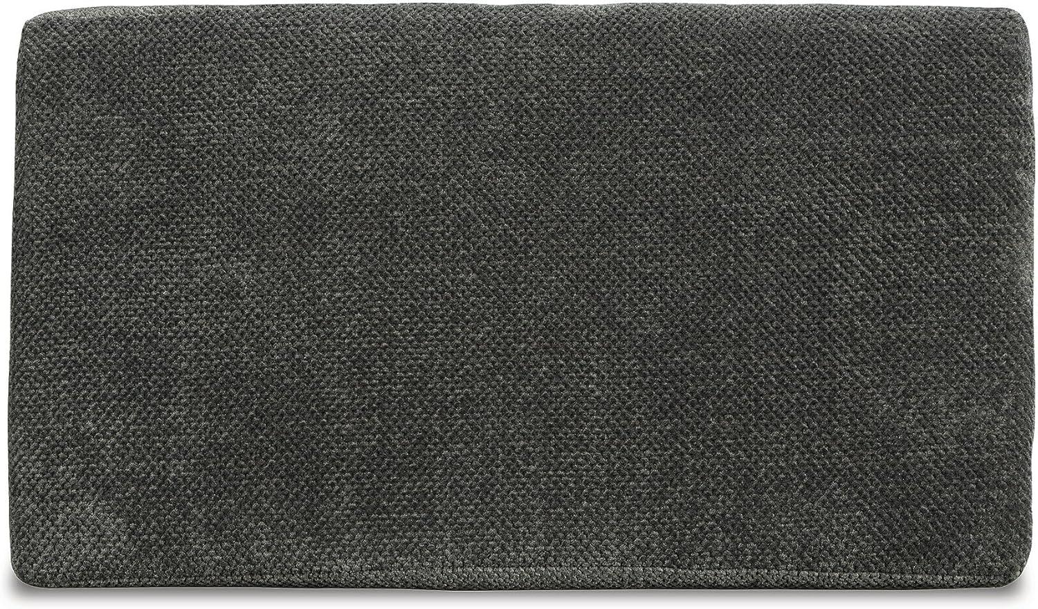 imageSignature Design by Ashley Karinne Contemporary Upholstered Oversized Accent Ottoman with NonSkid Legs WhiteBlack