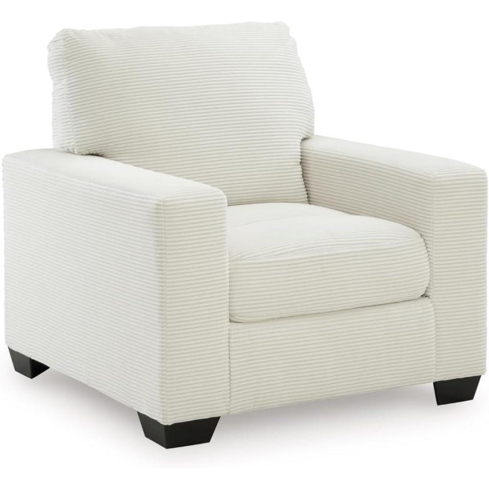 imageSignature Design by Ashley Ammon Urban Anti Sag Chair with Loose Seat Cushion WhiteWhite