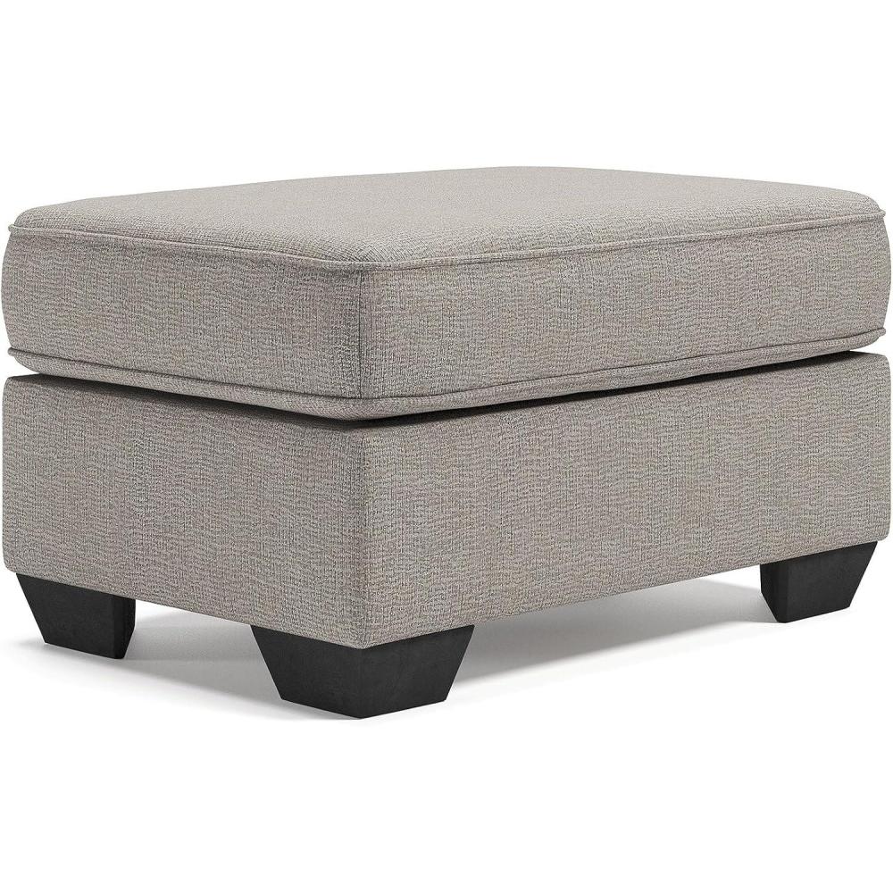 imageSignature Design by Ashley Greaves Contemporary Accent Ottoman GrayGrey