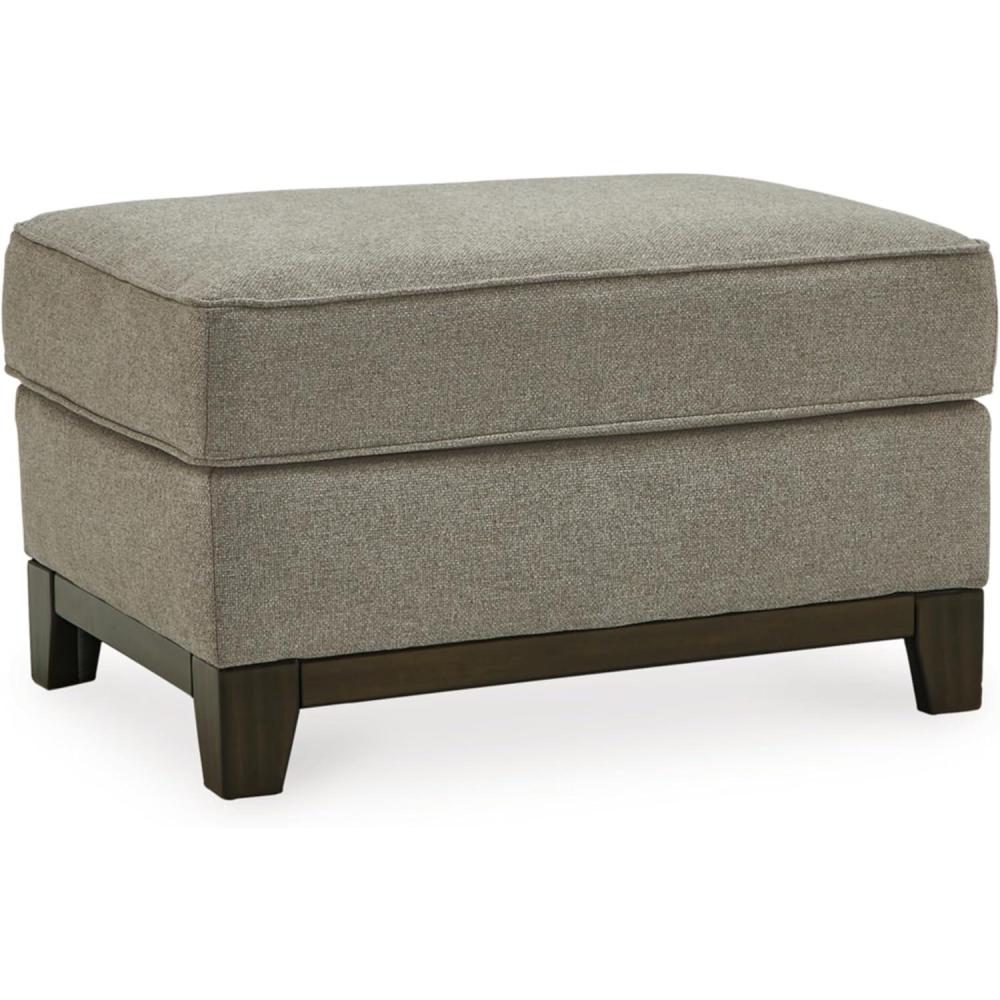 imageSignature Design by Ashley Kaywood Casual Rectangular Ottoman Light Gray