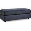 imageSignature Design by Ashley Albar Place Modern Upholstered Rectangular Accent Ottoman Blue