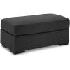 imageSignature Design by Ashley Wryenlynn Contemporary Upholstered Rectangular Ottoman Black