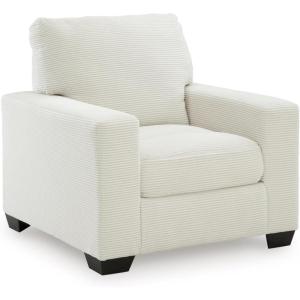 Signature Design by Ashley Ammon Urban Anti Sag Chair with Loose Seat Cushion, White(White)