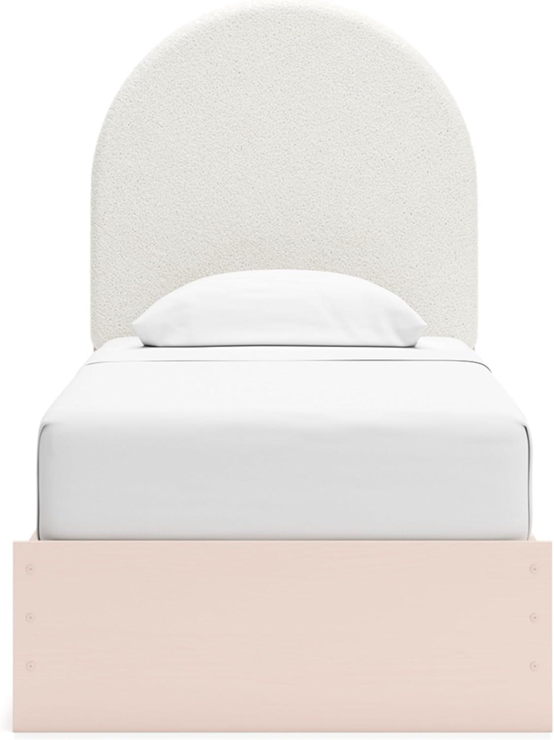 imageSignature Design by Ashley Birkmore MidCentury Modern 6Drawer Dresser with Floral Pattern Easy Glide and Safety Stop for Bedroom Light BrownBlush