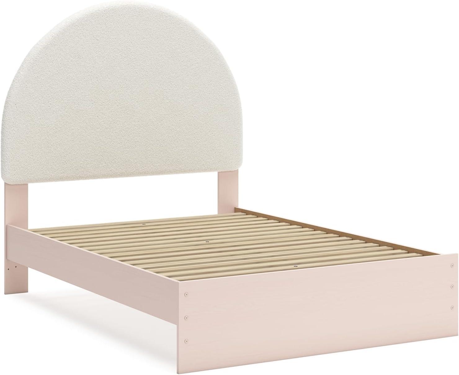 imageSignature Design by Ashley Birkmore MidCentury Modern 6Drawer Dresser with Floral Pattern Easy Glide and Safety Stop for Bedroom Light BrownBlush