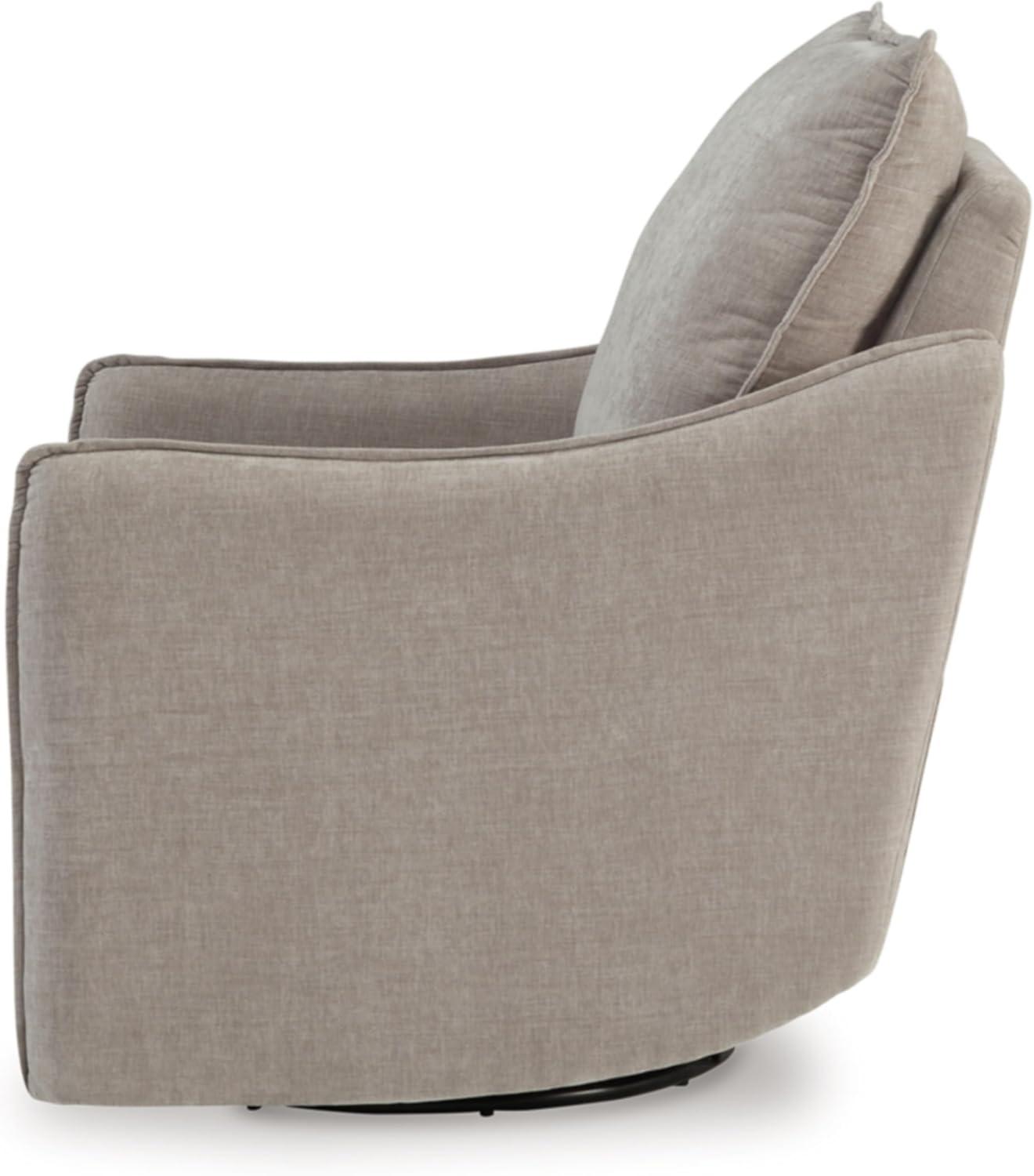 imageSignature Design by Ashley McBurg Contemporary Swivel Power Recliner with USB Ports Light GrayLight Gray