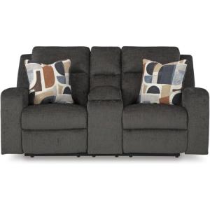 Signature Design by Ashley Kanlow Modern Manual Rocker Recliner, Light Brown(Grey)