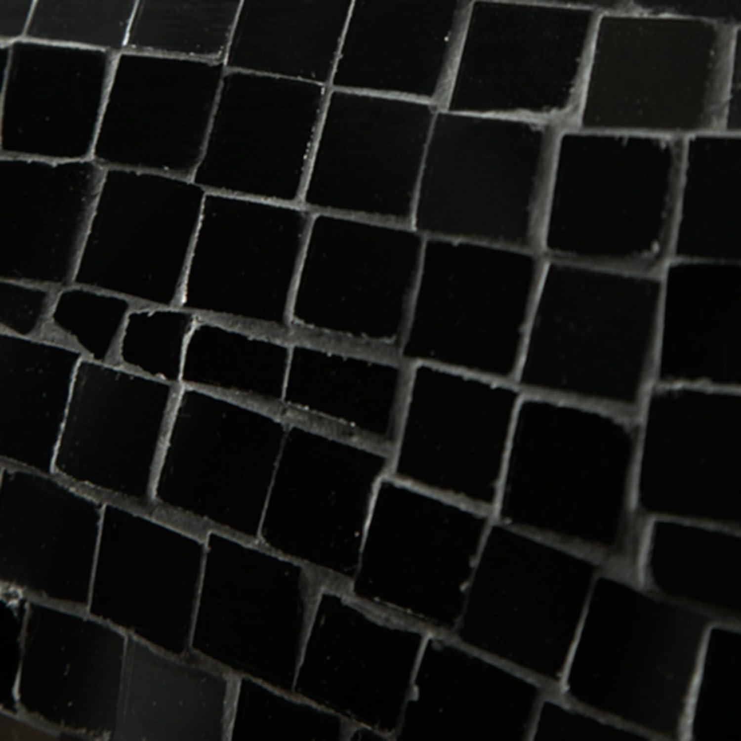 imageSignature Design by Ashley Drice Contemporary Panther Mosaic Glass ampamp Paper Composite Sculpture Black