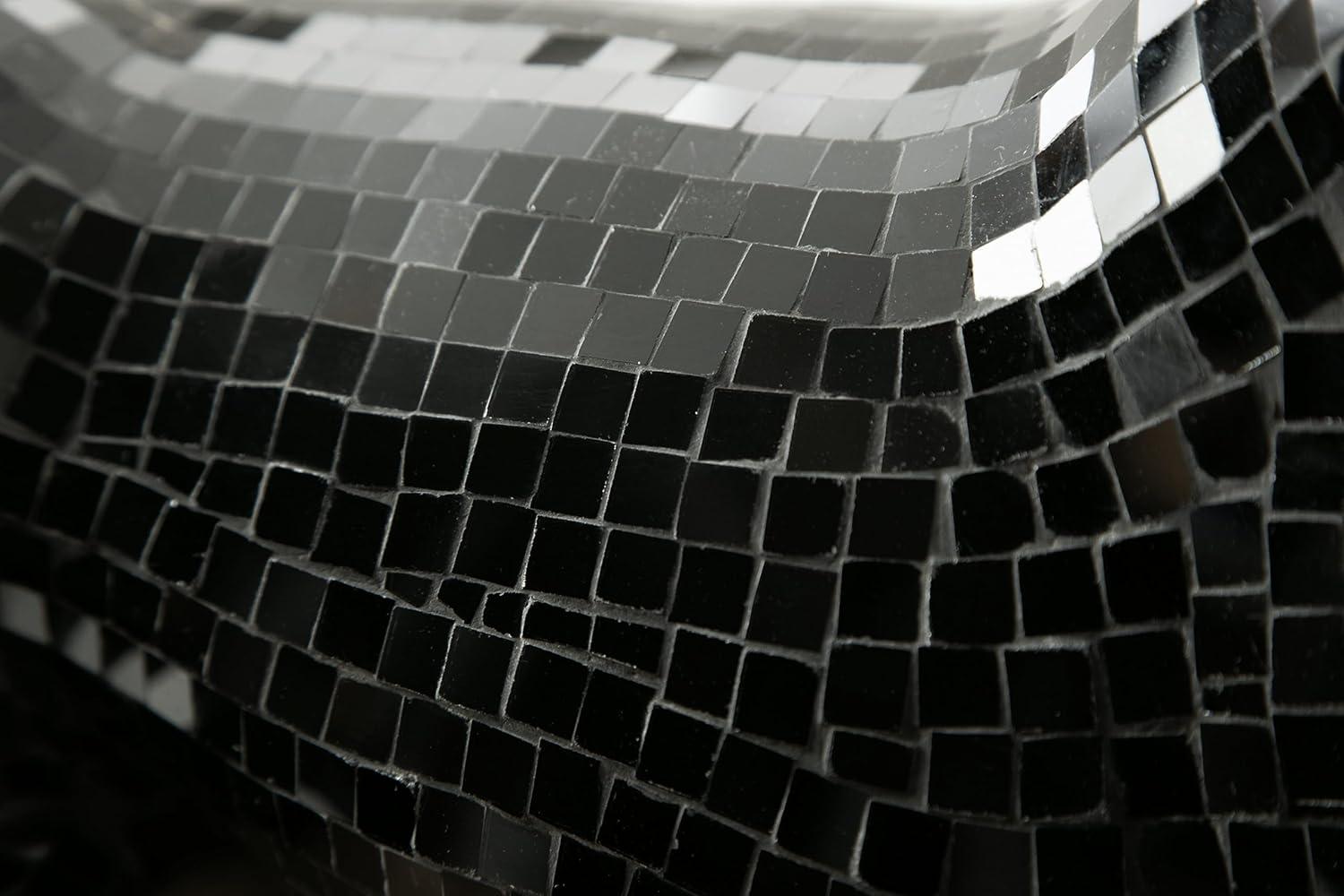 imageSignature Design by Ashley Drice Contemporary Panther Mosaic Glass ampamp Paper Composite Sculpture Black