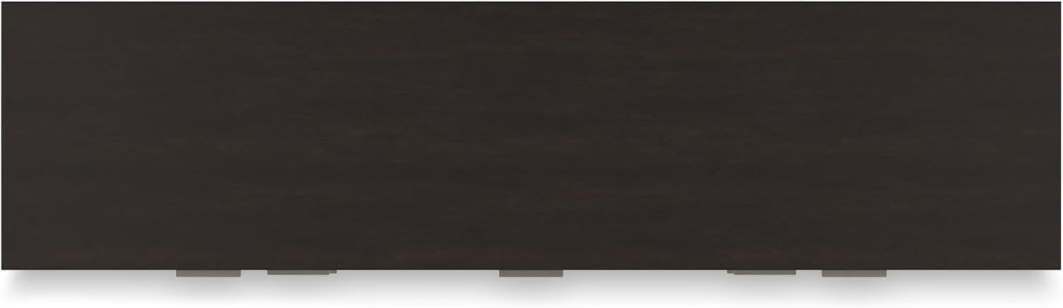 imageSignature Design by Ashley Maribel Traditional 6Drawer Dresser and Mirror with Safety Stop BlackBlackish Brown